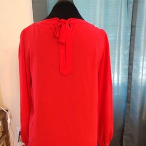 Ann Taylor loft xsp tie back bow blouse